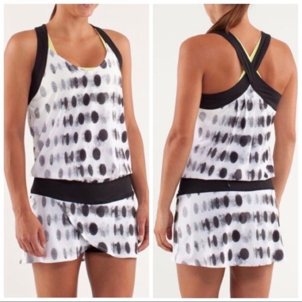 Lululemon Run For Your Money Seaside Dot Dress